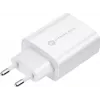 FORCELL F-ENERGY TFK-TC-25WPD carregador de parede USB-C 25W PD QC 3.0 com cabo USB-C para USB-C 3A branco