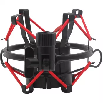 MOZOS SHM2-RED Suporte anti-vibração tipo aranha para microfone 48-54 mm Vermelho