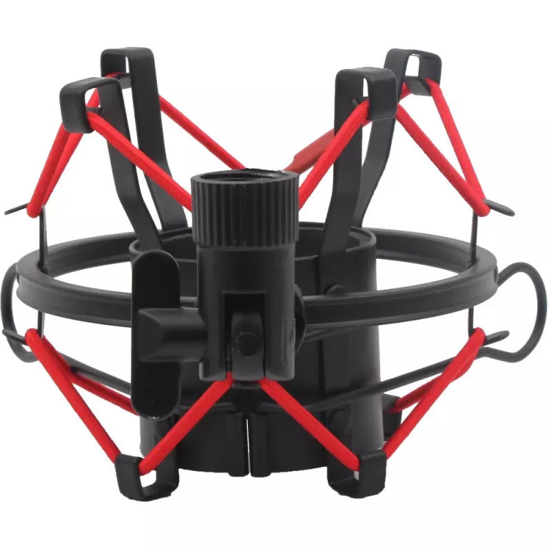 MOZOS SHM2-RED Suporte anti-vibração tipo aranha para microfone 48-54 mm Vermelho