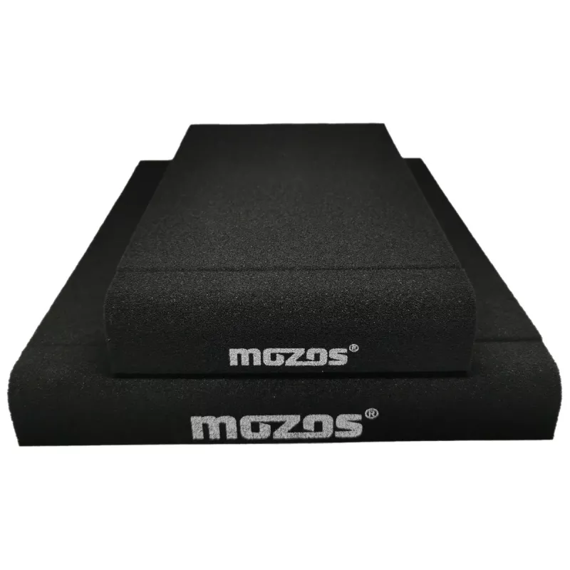 MOZOS ISOPAD-M Almofadas de desacoplamento acústico para monitores de estúdio (Par, Preto)