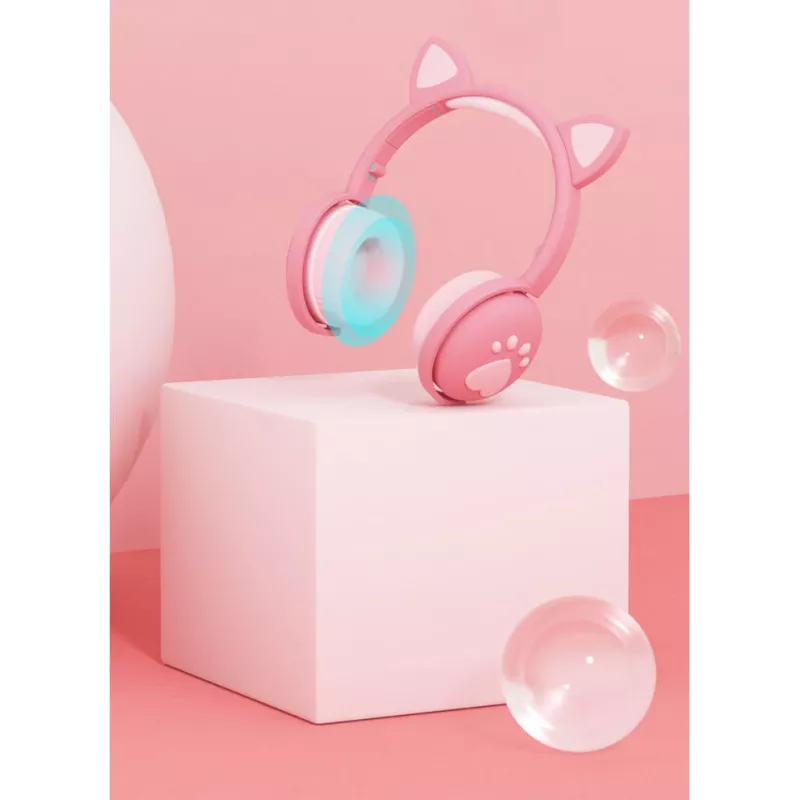 MOZOS KID DOG Auscultadores infantis sem fios Rosa