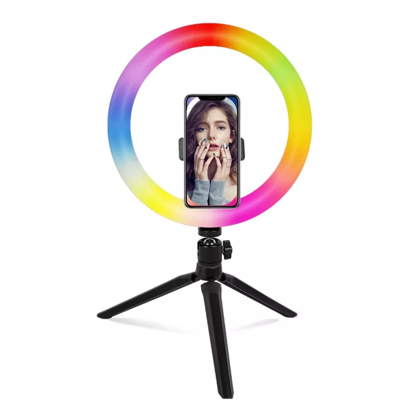 Anel de luz LED MOZOS MLM-RING-RGB 26cm