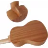 Conjunto de ukulele soprano MOZOS GECKO – madeira natural, 12 trastos, cordas de nylon, incl. gigbag, afinador, palhetas, alça, cordas de substituição, pano de limpeza