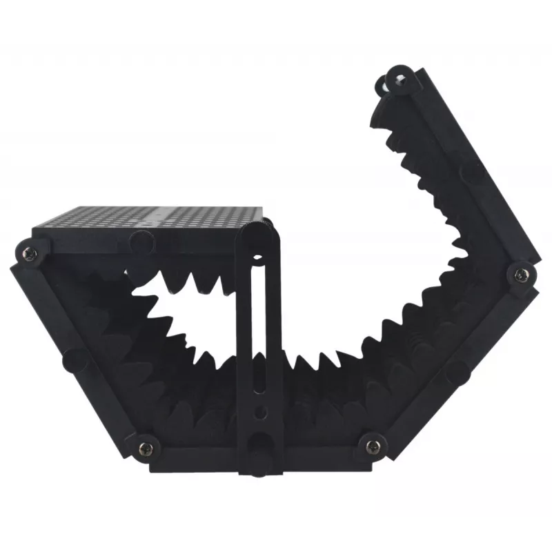 Escudo de isolamento acústico para microfone Mozos MSHIELD-CABIN-ECO, 5 painéis, preto