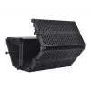 Escudo de isolamento acústico para microfone Mozos MSHIELD-CABIN-ECO, 5 painéis, preto