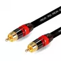 Cabo de subwoofer RCA para RCA MOZOS Premium 3m