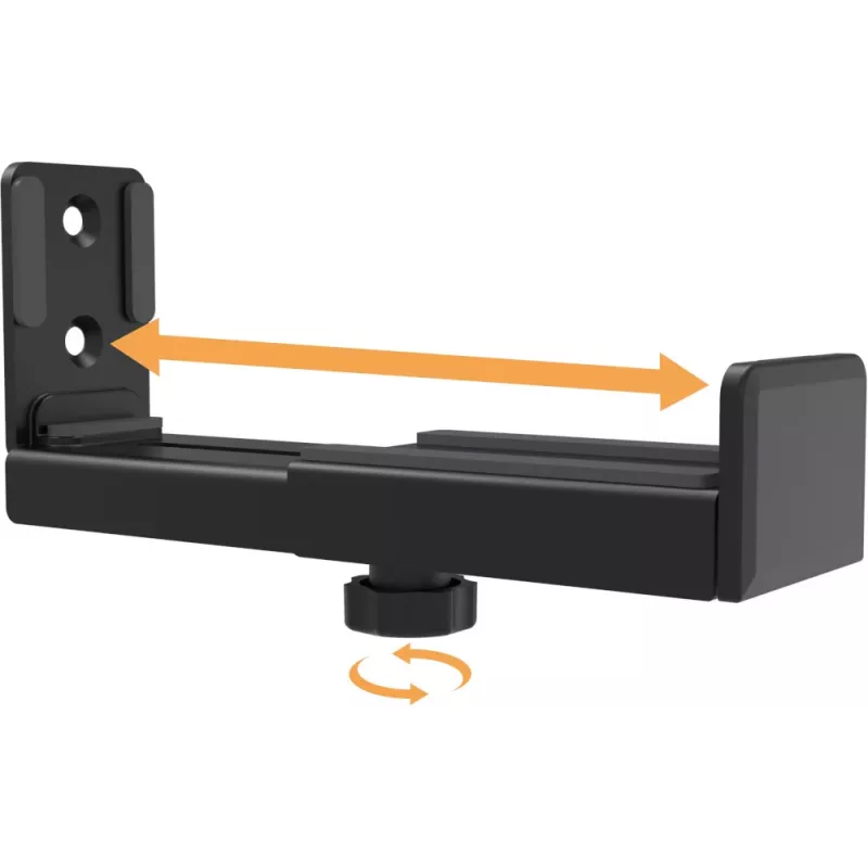 Suporte de parede para soundbar MOZOS SWM2 – preto, aço, capacidade de carga 15 kg