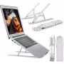 Suporte ergonómico de alumínio para portátil MOZOS N3 SV para portáteis de 10-17,3 polegadas, prateado
