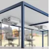 Calha de gestão de cabos para baixo da secretária MOZOS CT550WH 550 mm branca