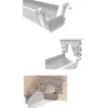 Calha de gestão de cabos para baixo da secretária MOZOS CT550WH 550 mm branca