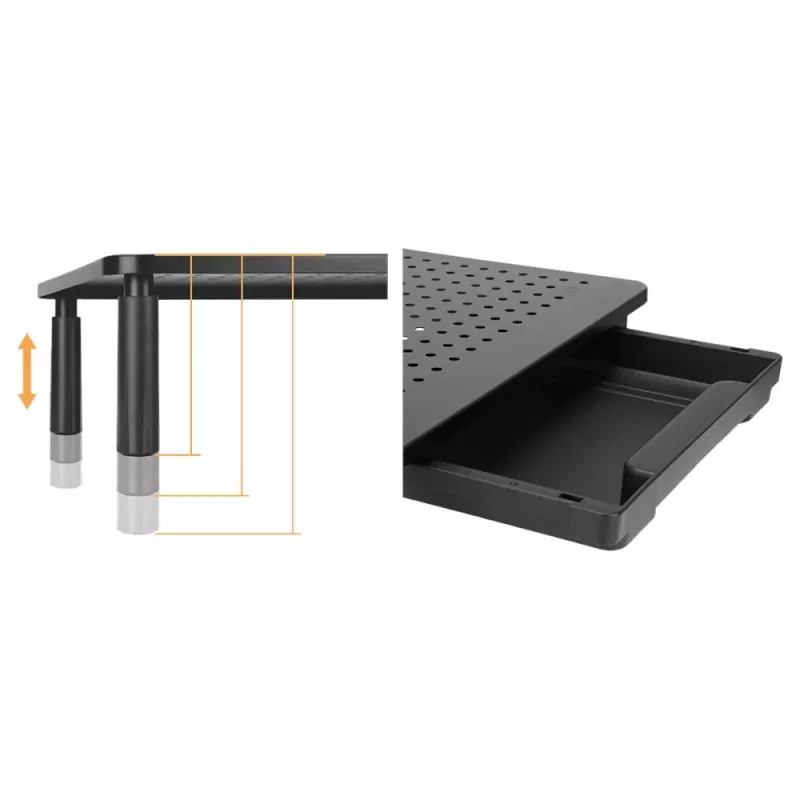 Secretária com gaveta para monitor e portátil MOZOS SPM1