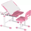 Conjunto de secretária e cadeira ajustável MOZOS DC-SET rosa