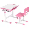Conjunto de secretária e cadeira ajustável MOZOS DC-SET rosa