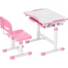 Conjunto de secretária e cadeira ajustável MOZOS DC-SET rosa