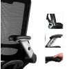 Cadeira de escritório ergonómica premium MOZOS ERGO-C com encosto em malha, preta