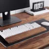 Apoio de pulso em madeira MOZOS KTW2 para teclados full-size, nogueira natural, 44 x 8 x 1,6 cm