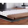 Apoio de pulso em madeira MOZOS KTW2 para teclados full-size, nogueira natural, 44 x 8 x 1,6 cm