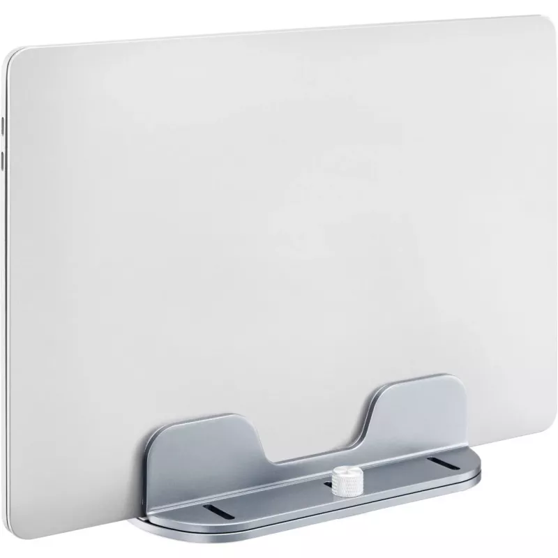 Suporte universal para portátil e tablet MOZOS H1, altura e inclinação ajustáveis, dobrável, liga de alumínio, prateado, incl. bolsa de transporte