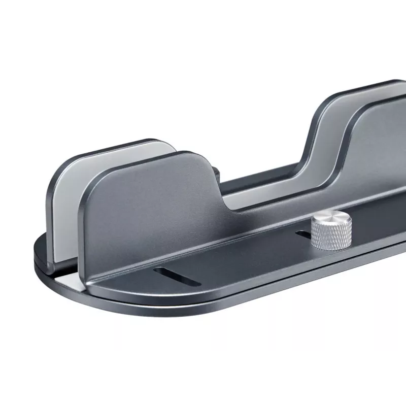 Suporte universal para portátil e tablet MOZOS H1, altura e inclinação ajustáveis, dobrável, liga de alumínio, prateado, incl. bolsa de transporte