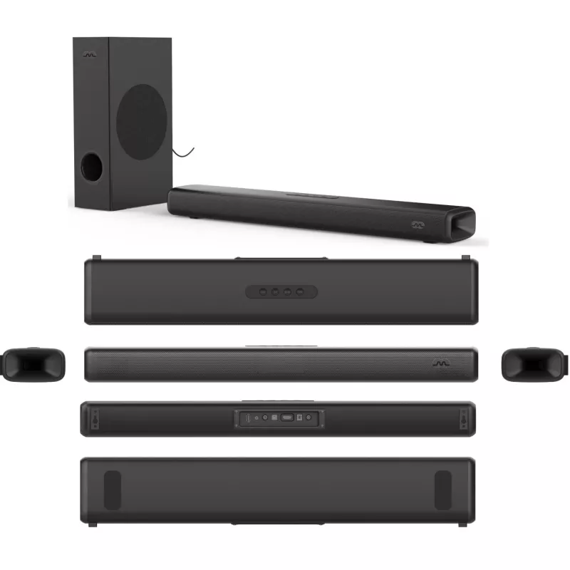 MOZOS THEATER 2.1 soundbar 100W/160W Bluetooth 5.0 sistema de cinema em casa