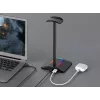 MOZOS D12 suporte para auscultadores RGB LED para auscultadores over-ear