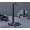 MOZOS D12 suporte para auscultadores RGB LED para auscultadores over-ear