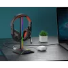 MOZOS D12 suporte para auscultadores RGB LED para auscultadores over-ear