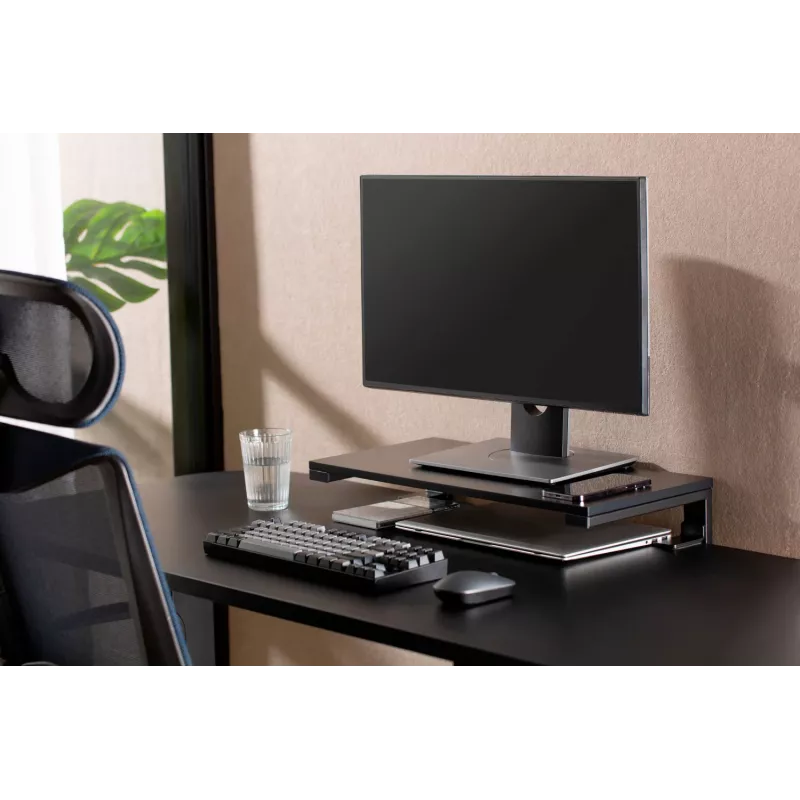 MOZOS Ergo Clamp Riser suporte para monitor e portátil preto 600x260mm