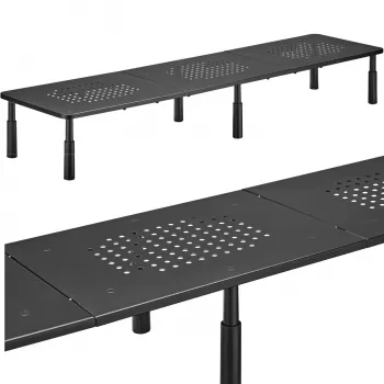 MOZOS SPM2 suporte de secretária para dois monitores 1000x230x120 mm preto