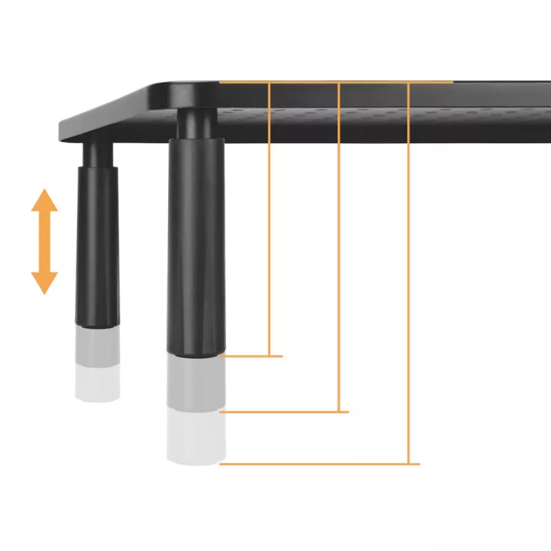 MOZOS SPM2 suporte de secretária para dois monitores 1000x230x120 mm preto
