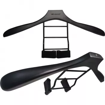 MOZOS WS-BK cabide de carro para encosto de cabeça, preto/prateado, aço inoxidável e ABS, capacidade de carga 20 kg