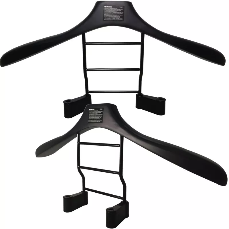 MOZOS WS-BK cabide de carro para encosto de cabeça, preto/prateado, aço inoxidável e ABS, capacidade de carga 20 kg