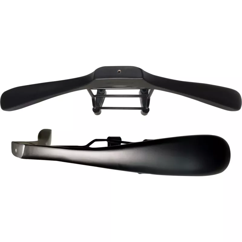 MOZOS WS-BK cabide de carro para encosto de cabeça, preto/prateado, aço inoxidável e ABS, capacidade de carga 20 kg