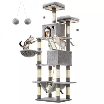 MOZOS Kitty Tree arranhador grande para gatos, altura 206 cm