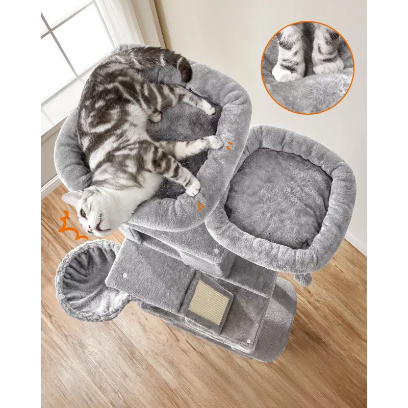MOZOS Kitty Tree arranhador grande para gatos, altura 206 cm