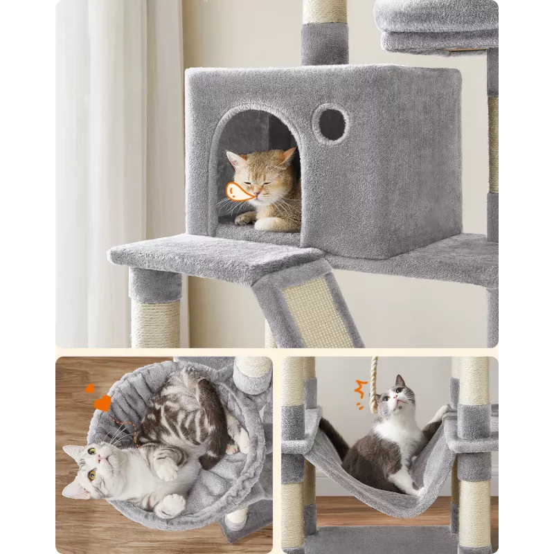 MOZOS Kitty Tree arranhador grande para gatos, altura 206 cm