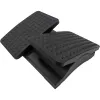 MOZOS FS8 Apoio de Pés Ergonómico para Escritório - Altura e Inclinação Ajustáveis, Superfície de Massagem Antiderrapante, Preto