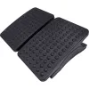 MOZOS FS8 Apoio de Pés Ergonómico para Escritório - Altura e Inclinação Ajustáveis, Superfície de Massagem Antiderrapante, Preto