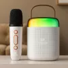 MOZOS MK Microfone de Karaoke Branco com Altifalante Bluetooth