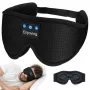 MOZOS LC001-V2 Máscara de Dormir Bluetooth com Altifalantes Estéreo, Preta