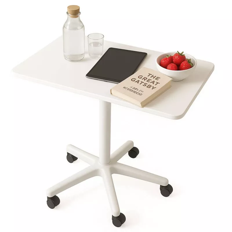 MOZOS SPM4-WH Mesa Móvel para Portátil com Altura Ajustável, Branca