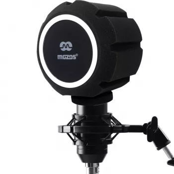 MOZOS PS-5 Filtro Pop Esférico em Espuma para Microfone - Preto