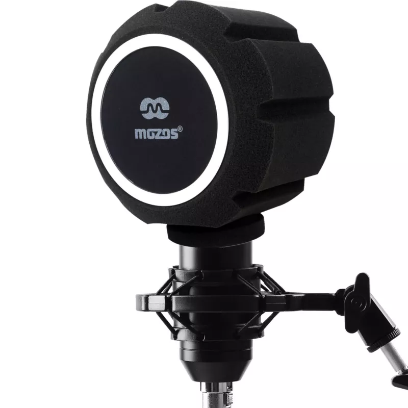 MOZOS PS-5 Filtro Pop Esférico em Espuma para Microfone - Preto