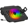 MOZOS LP-RGB Plataforma para Portátil para Suportes de Secretária, VESA 75x75/100x100, Preta, Iluminação RGB
