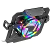 MOZOS LP-RGB Plataforma para Portátil para Suportes de Secretária, VESA 75x75/100x100, Preta, Iluminação RGB