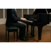 MOZOS PB03 Banco de Piano – Altura Ajustável, Pele Sintética, Preto