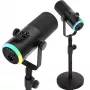 Mozos GM-ONE Microfone USB XLR RGB LED Preto