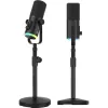 Mozos GM-ONE Microfone USB XLR RGB LED Preto