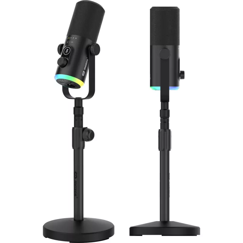 Mozos GM-ONE Microfone USB XLR RGB LED Preto