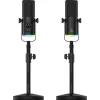 Mozos GM-ONE Microfone USB XLR RGB LED Preto